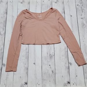 SO Favorite Layering Tee size Large Dusty pink top.